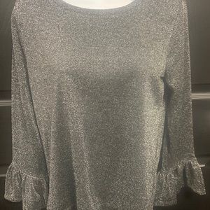J Crew Metallic Belle Sleeve top